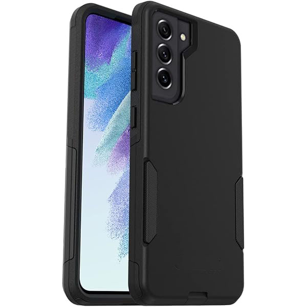 Galaxy S21 FE 5G Commuter Series Case - Black, Slim & Tough | Pocket-Friendly | with Port Protection | (Only)