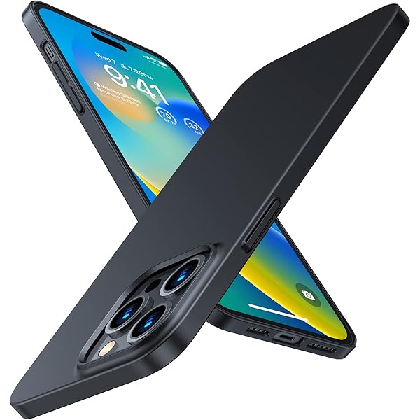 OriginFit Case for iPhone 14 Pro Case Slim Fit, Super Thin Lightweight Hard PC Cover ONLY Compatible with iPhone 14 Pro Phone Case-6.1 Inch, Matte Black